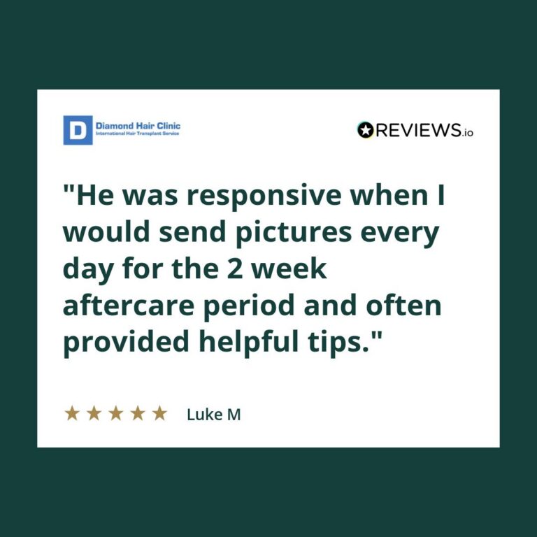 Patient review: He was responsive when I would send pictures every day for the 2 week aftercare period and often provided helpful tips.