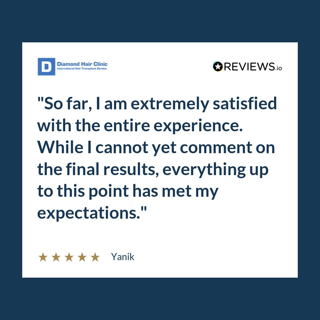 So far, I am extremely satisfied with the entire experience. While I cannot yet comment on the final results, everything up to this point has met my expectations.