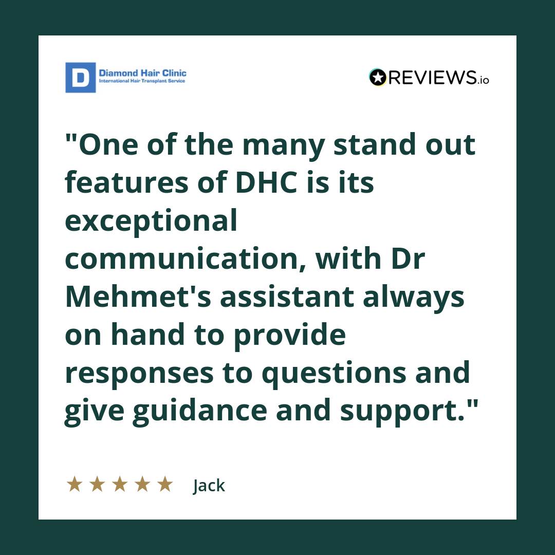 One of the many stand out features of DHC is its exceptional communication, with Dr Mehmet’s assistant always on hand to provide responses to questions and give guidance and support.