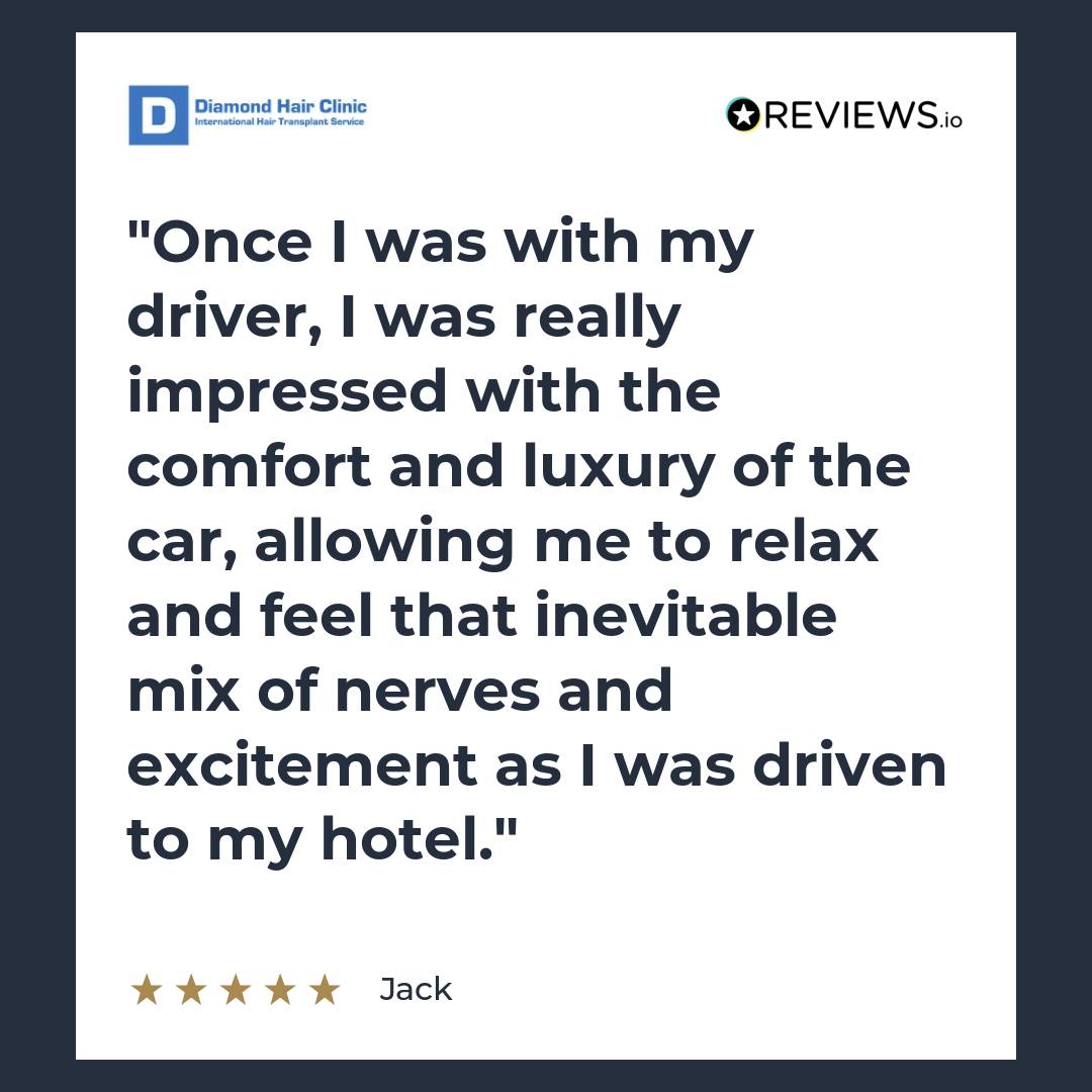 Once I was with my driver, I was really impressed with the comfort and luxury of the car, allowing me to relax and feel that inevitable mix of nerves and excitement as I was driven to my hotel.