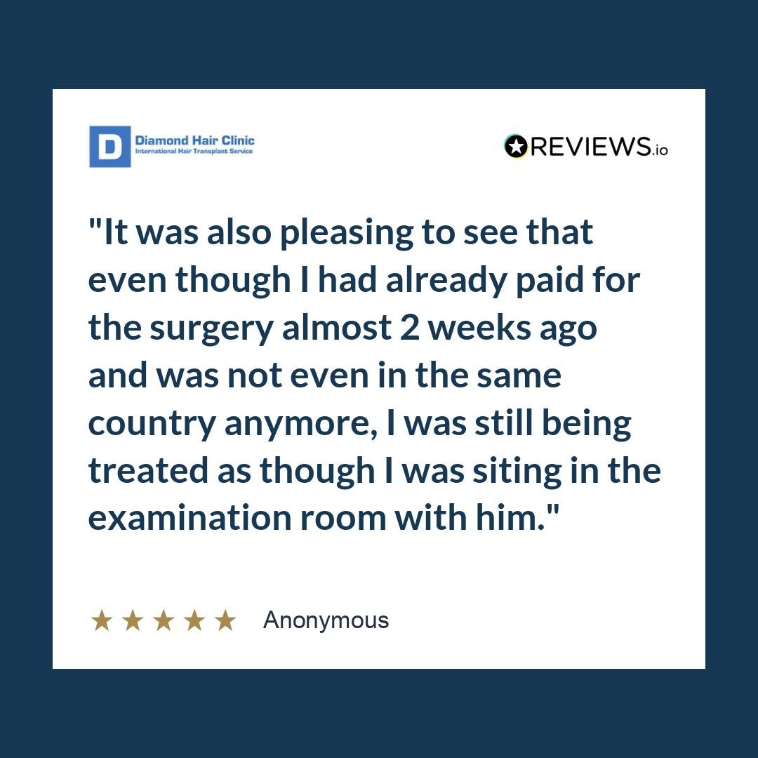 It was also pleasing to see that even though I had already paid for the surgery almost 2 weeks ago and was not even in the same country anymore, I was still being treated as though I was siting in the examination room with him.