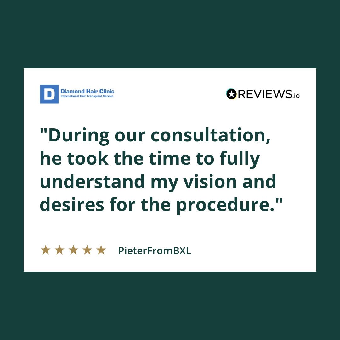 During our consultation, he took the time to fully understand my vision and desires for the procedure.