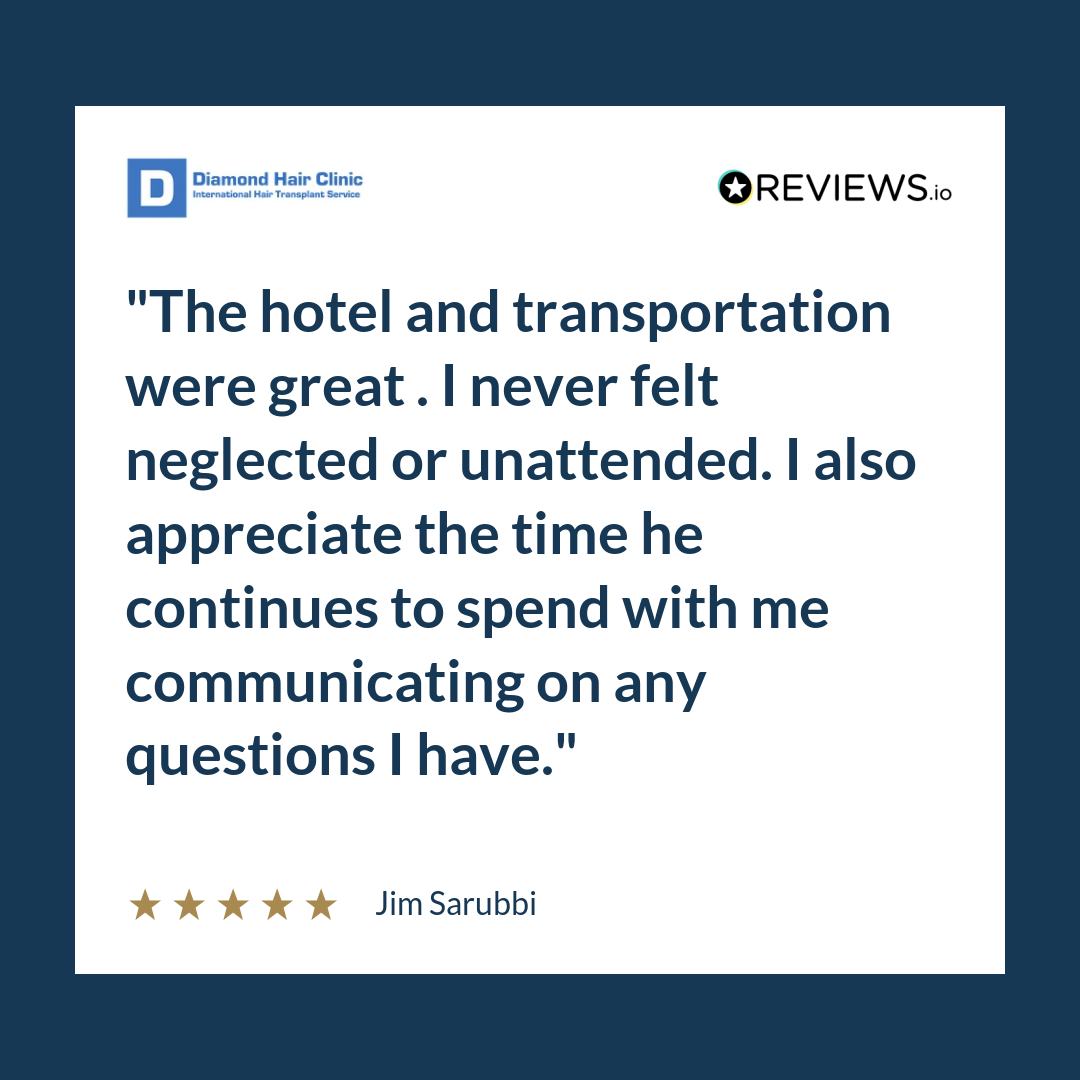 The hotel and transportation were great . I never felt neglected or unattended. I also appreciate the time he continues to spend with me communicating on any questions I have.