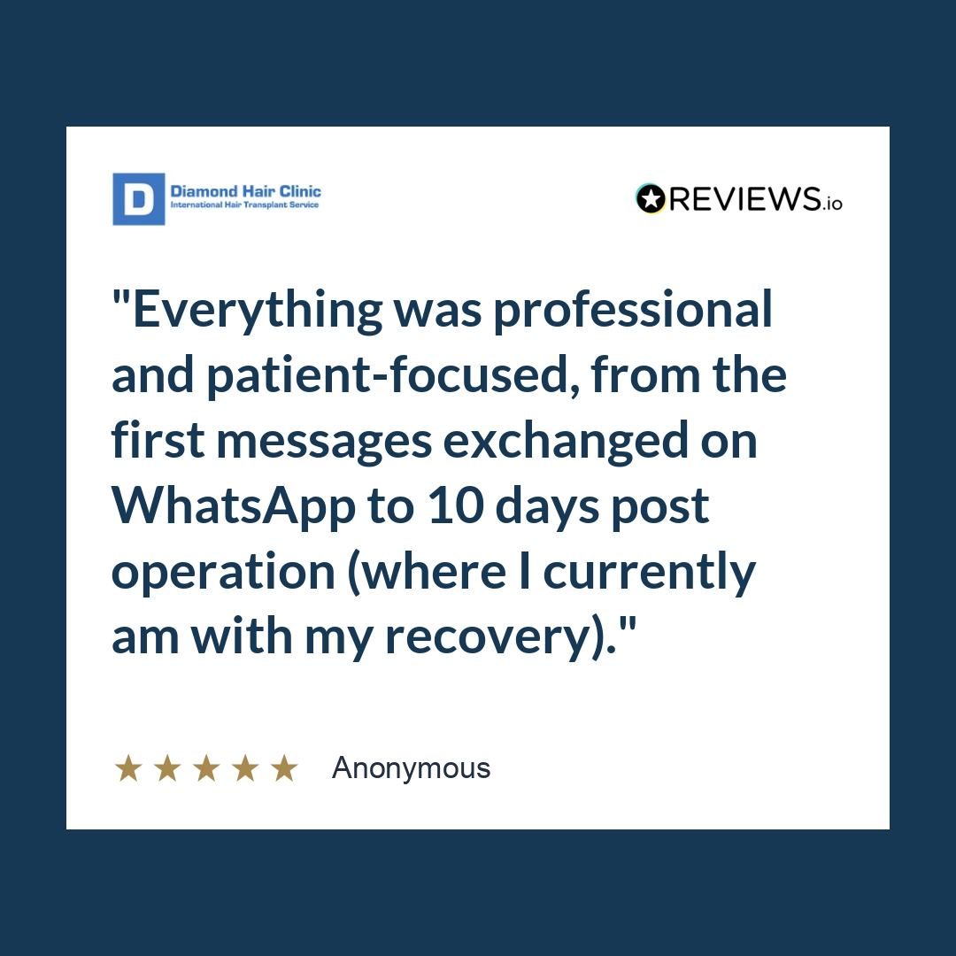 Everything was professional and patient-focused, from the first messages exchanged on WhatsApp to 10 days post operation (where I currently am with my recovery).
