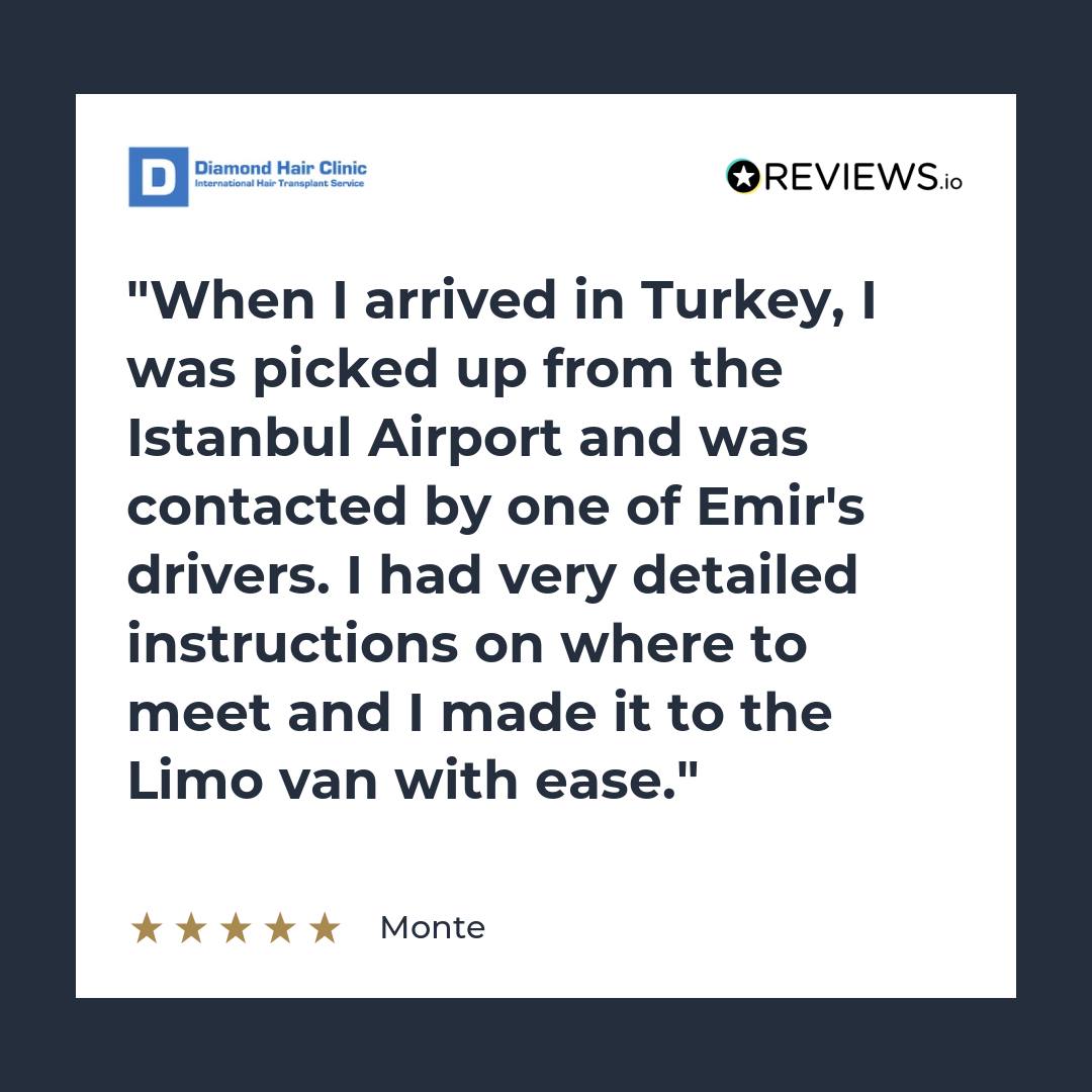 When I arrived in Turkey, I was picked up from the Istanbul Airport and was contacted by one of Emir’s drivers. I had very detailed instructions on where to meet and I made it to the Limo van with ease.