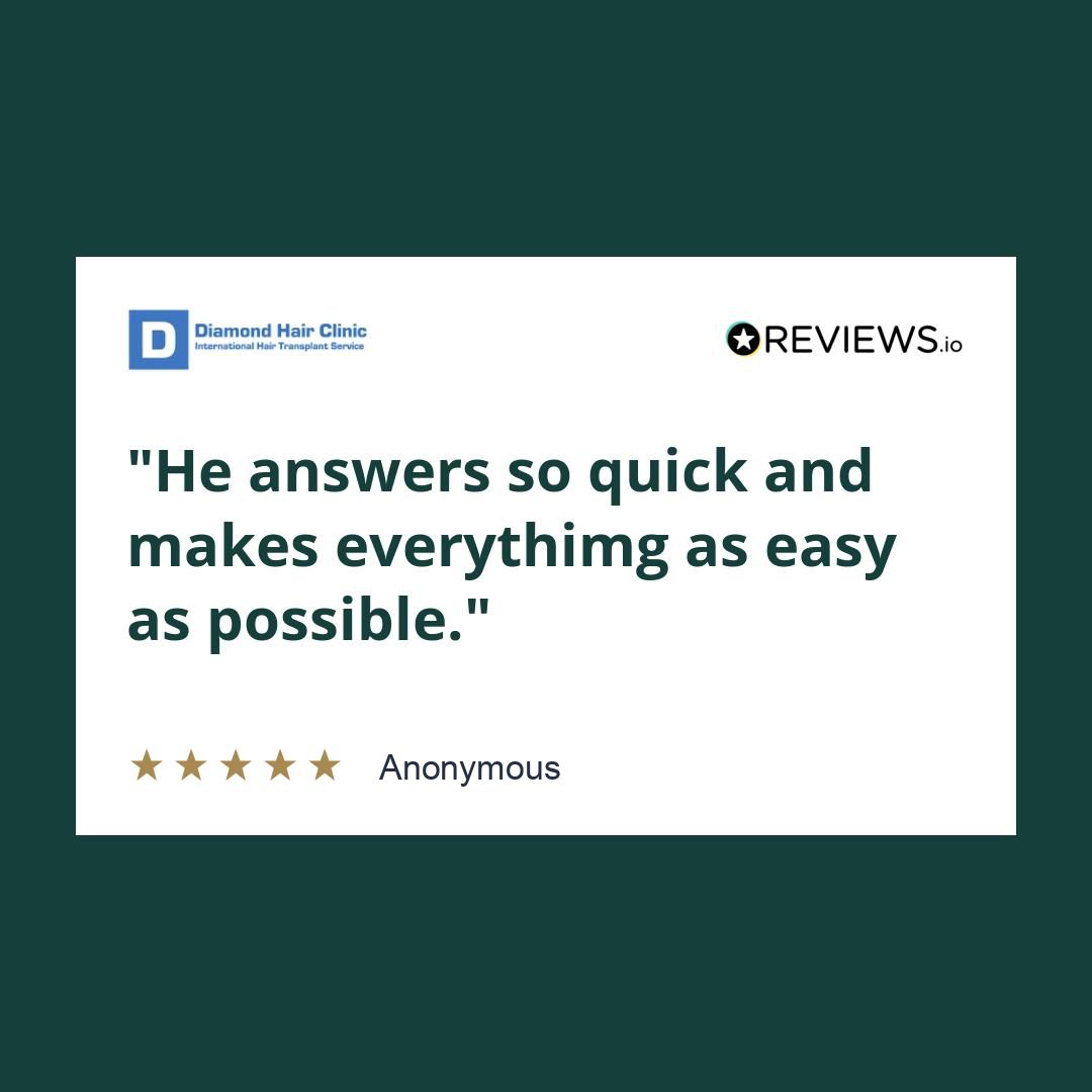 he answers so quick and makes everythimg as easy as possible.