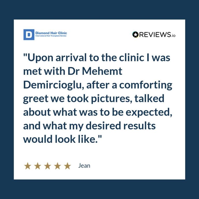 Patient review: Upon arrival to the clinic I was met with Dr Mehemt Demircioglu, after a comforting greet we took pictures, talked about what was to be expected, and what my desired results would look like.