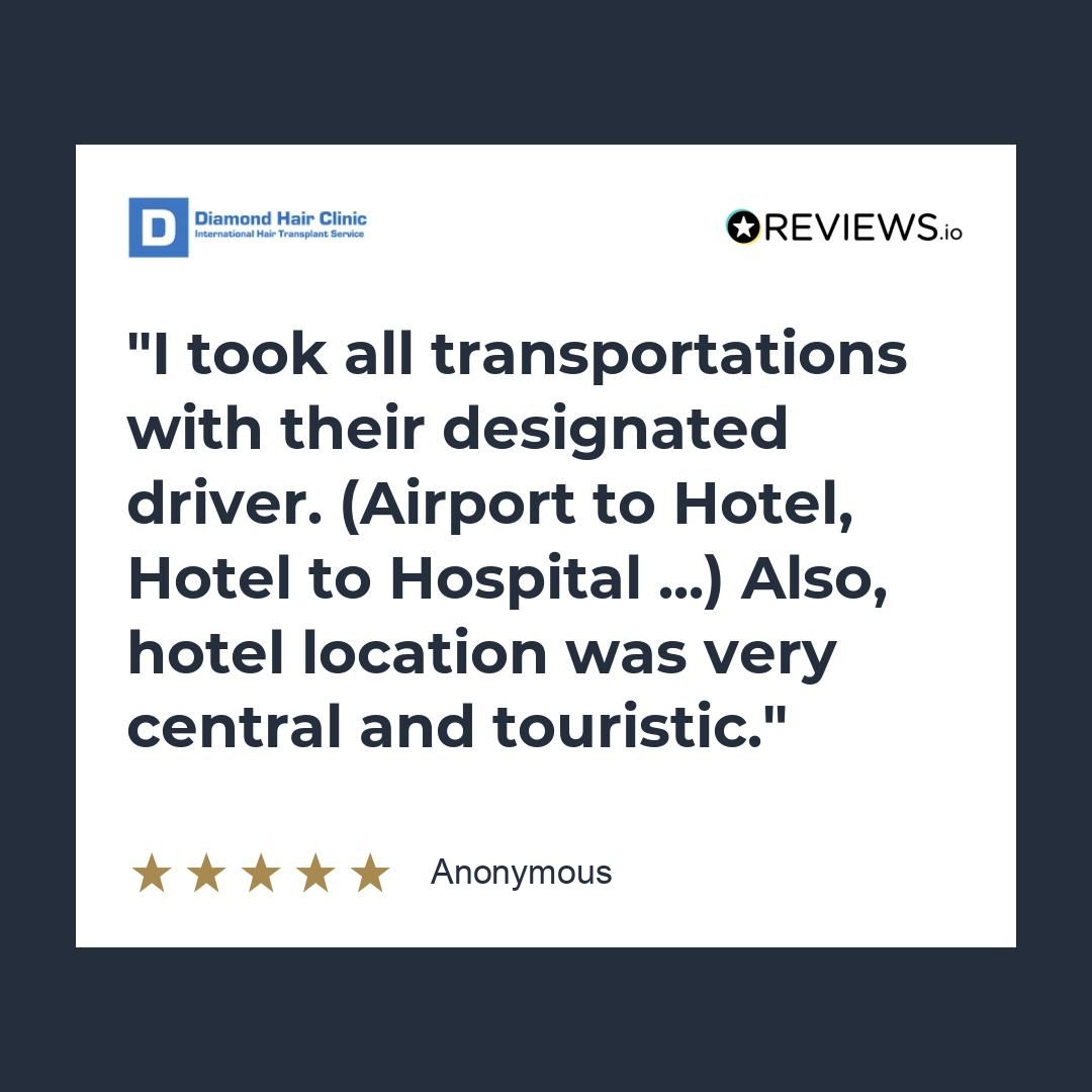I took all transportations with their designated driver. (Airport to Hotel, Hotel to Hospital ...)
Also, hotel location was very central and touristic.