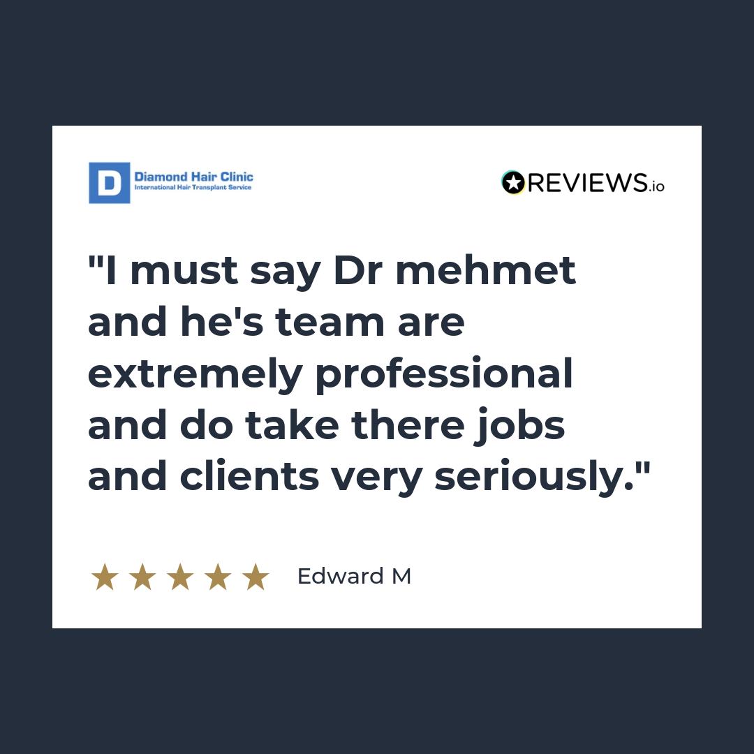 I must say Dr mehmet and he’s team are extremely professional and do take there jobs and clients very seriously.