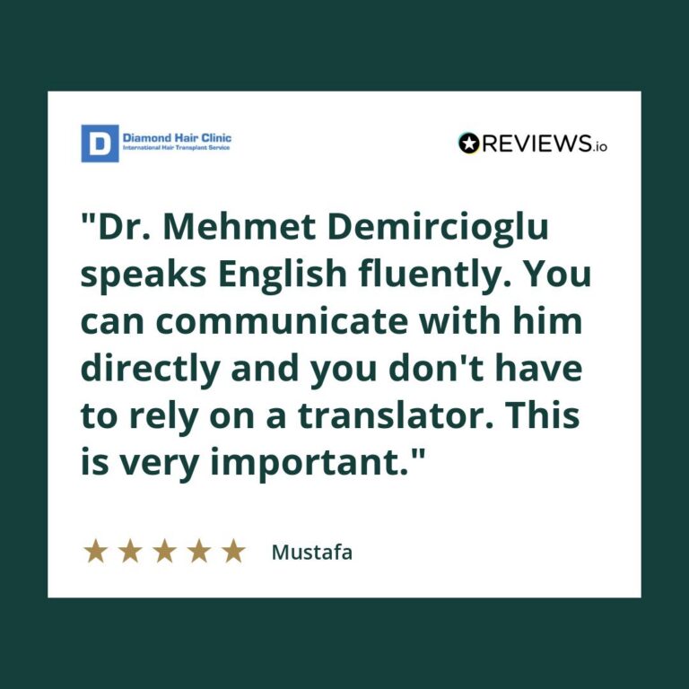 Mustafa’s review about speaking English directly with Dr. Mehmet Demircioglu.