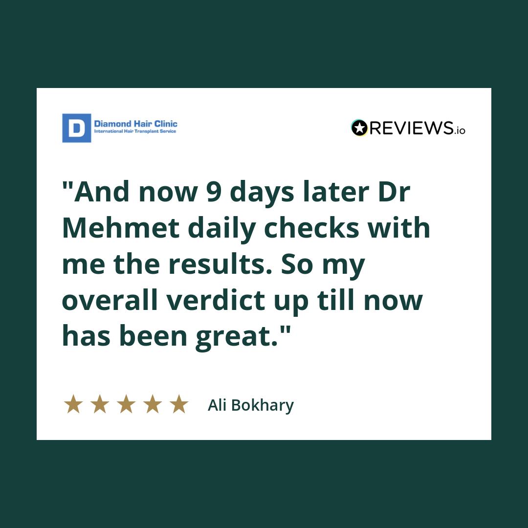 And now 9 days later Dr Mehmet daily checks with me the results.
So my overall verdict up till now has been great.