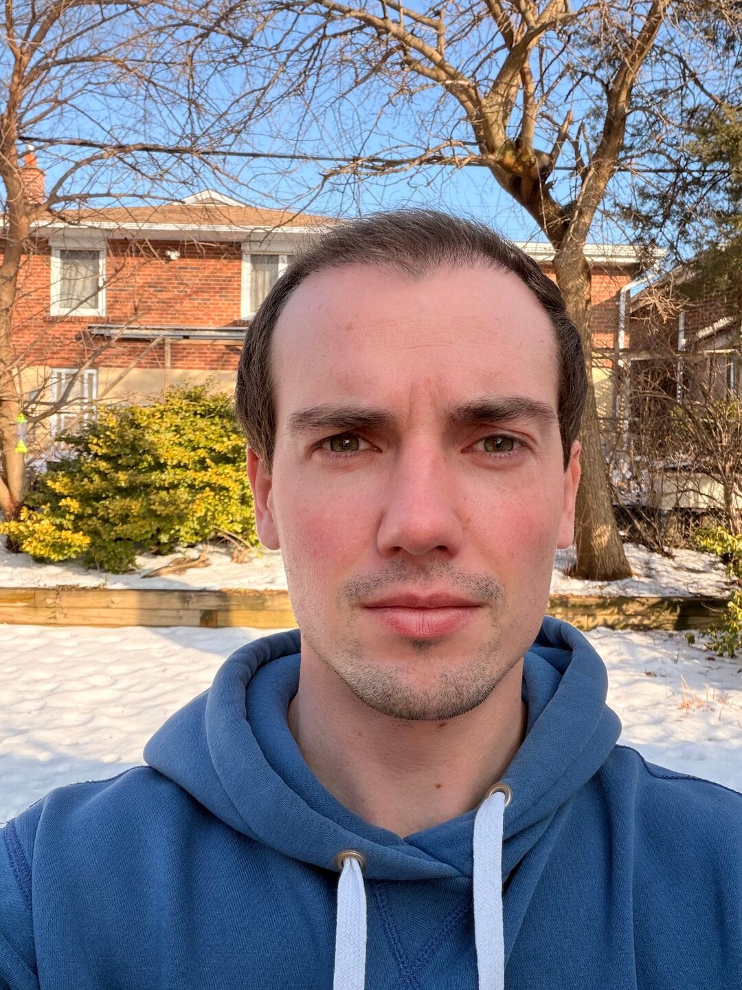 Tyler J. McInnes, later progress · front view