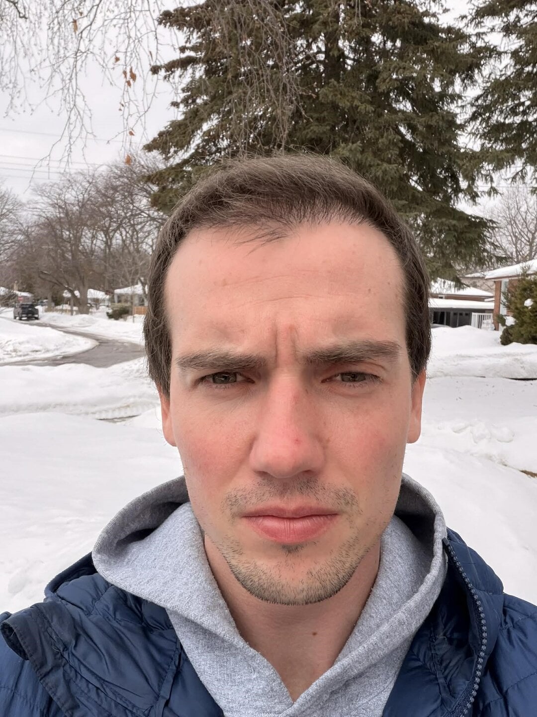 Tyler J. McInnes, later progress · front view in daylight